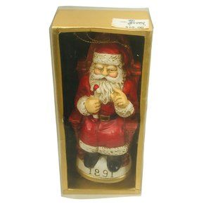 Vintage Christmas Reproductions Memories Of Santa Ornament 1891 Preowned In Box